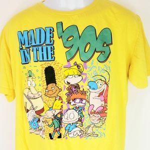Nickelodeon Mens Yellow  T shirt Xl
